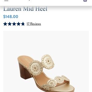 Jack Rogers mid heel sandal